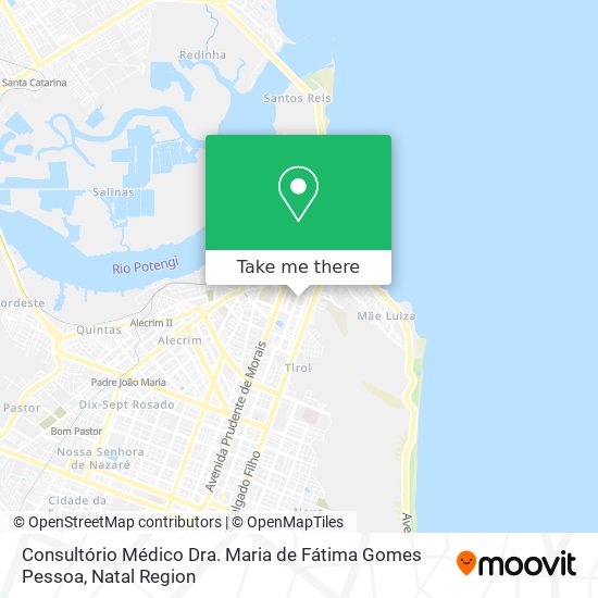 Mapa Consultório Médico Dra. Maria de Fátima Gomes Pessoa