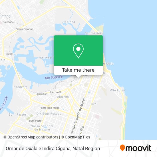 Omar de Oxalá e Indira Cigana map