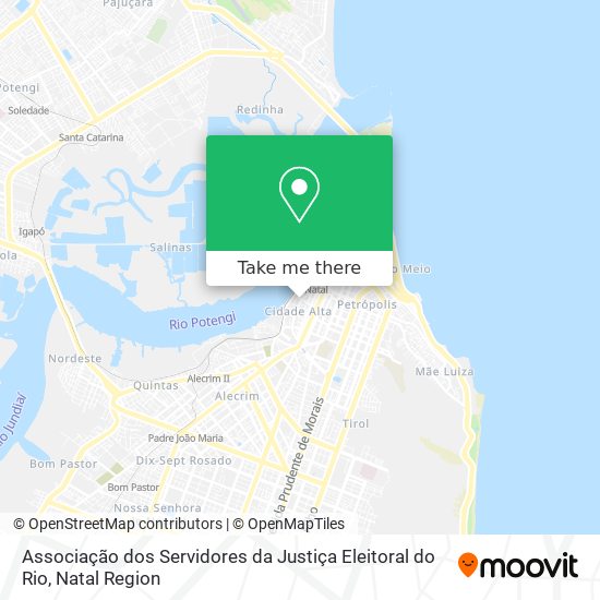 Mapa Associação dos Servidores da Justiça Eleitoral do Rio