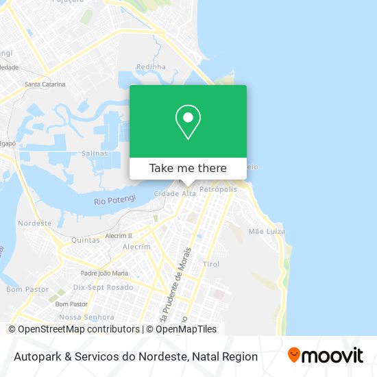 Mapa Autopark & Servicos do Nordeste