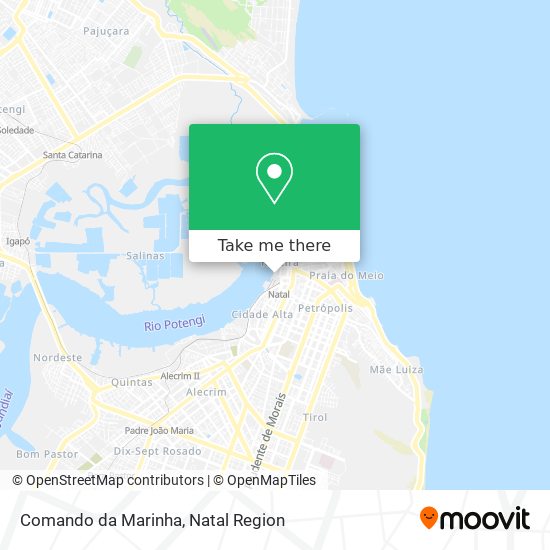 Mapa Comando da Marinha