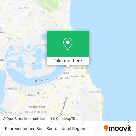 Representacoes Socil Santos map