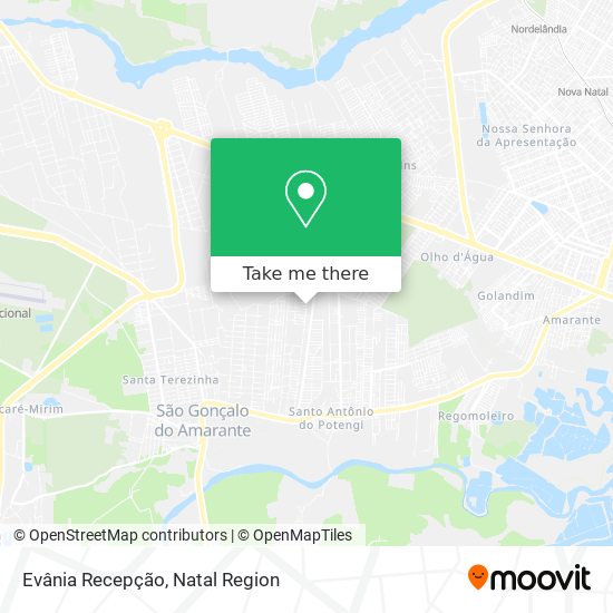 Evânia Recepção map