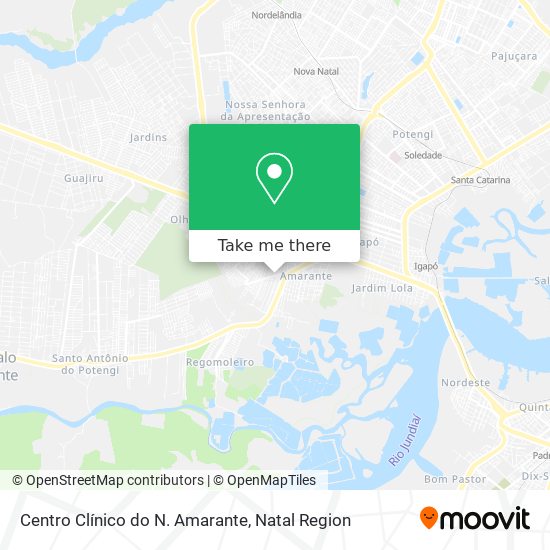 Centro Clínico do N. Amarante map