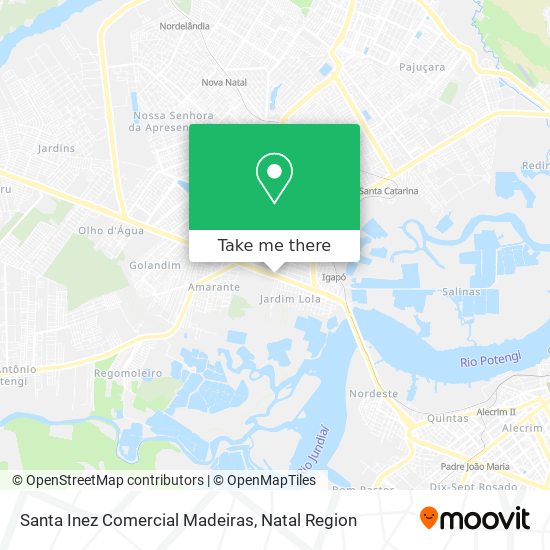 Santa Inez Comercial Madeiras map