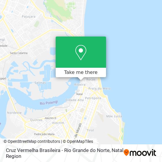 Mapa Cruz Vermelha Brasileira - Rio Grande do Norte