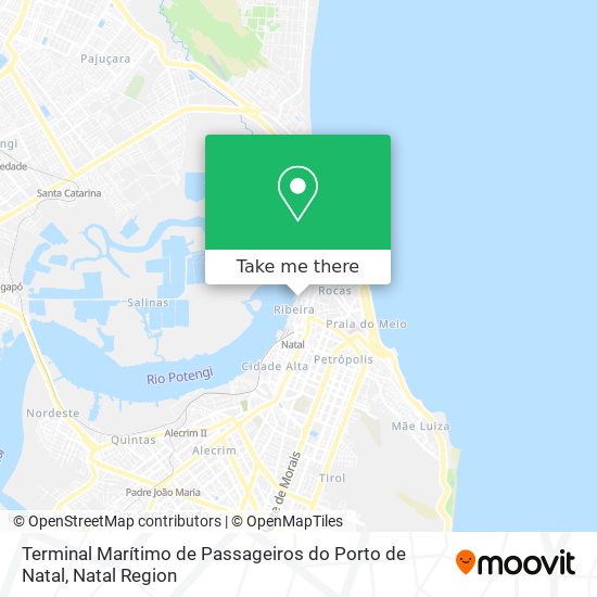 Mapa Terminal Marítimo de Passageiros do Porto de Natal