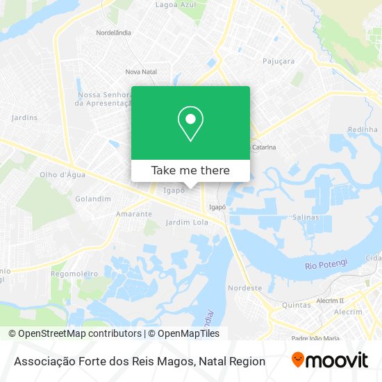 Associação Forte dos Reis Magos map