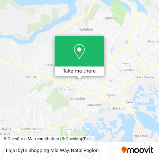 Loja Ibyte Shopping Mid Way map