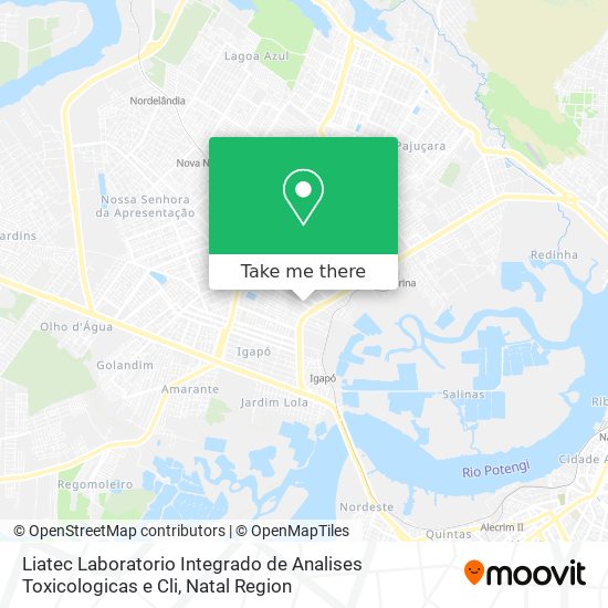Liatec Laboratorio Integrado de Analises Toxicologicas e Cli map