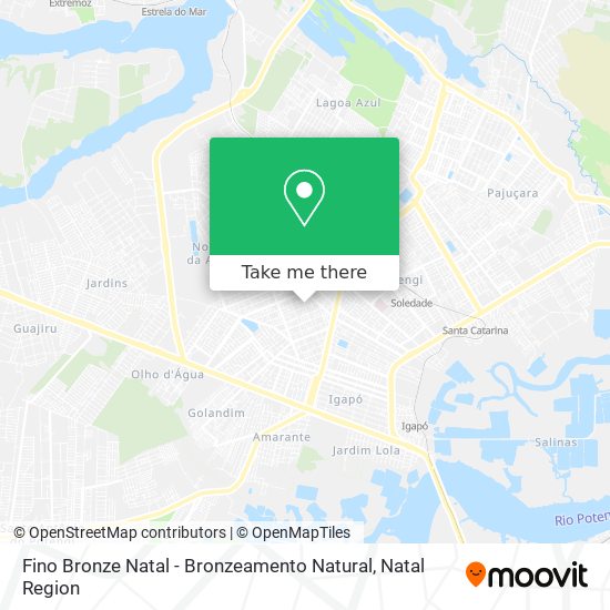 Fino Bronze Natal - Bronzeamento Natural map