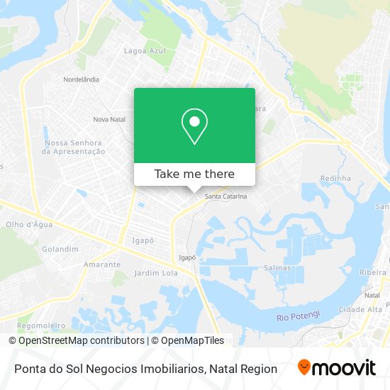 Ponta do Sol Negocios Imobiliarios map