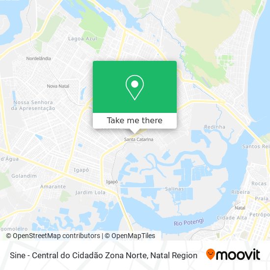 Sine - Central do Cidadão Zona Norte map