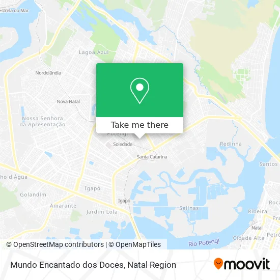 Mundo Encantado dos Doces map