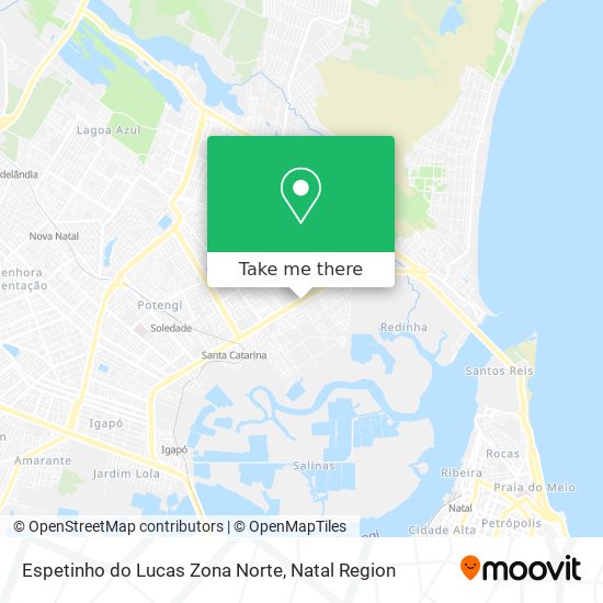 Mapa Espetinho do Lucas Zona Norte