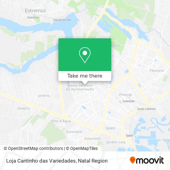Loja Cantinho das Variedades map