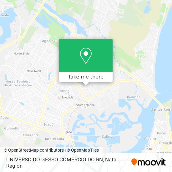 Mapa UNIVERSO DO GESSO COMERCIO DO RN