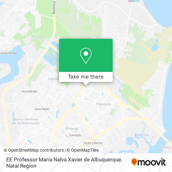 EE Professor Maria Nalva Xavier de Albuquerque map