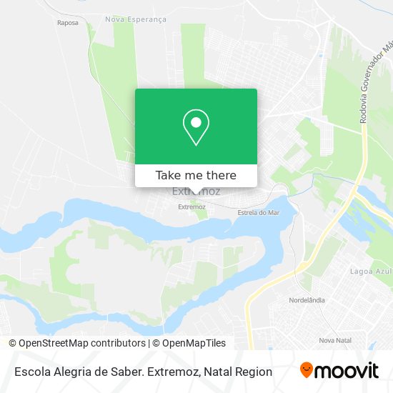 Escola Alegria de Saber. Extremoz map