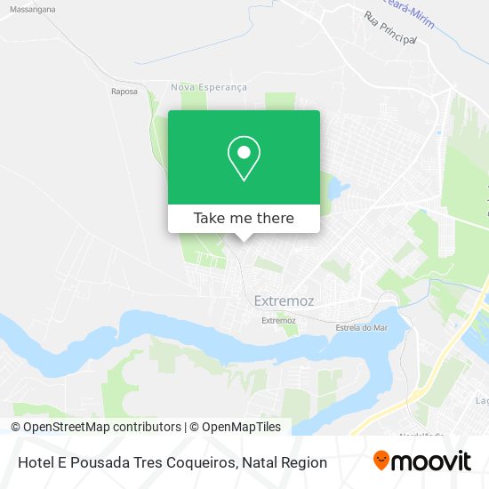 Hotel E Pousada Tres Coqueiros map