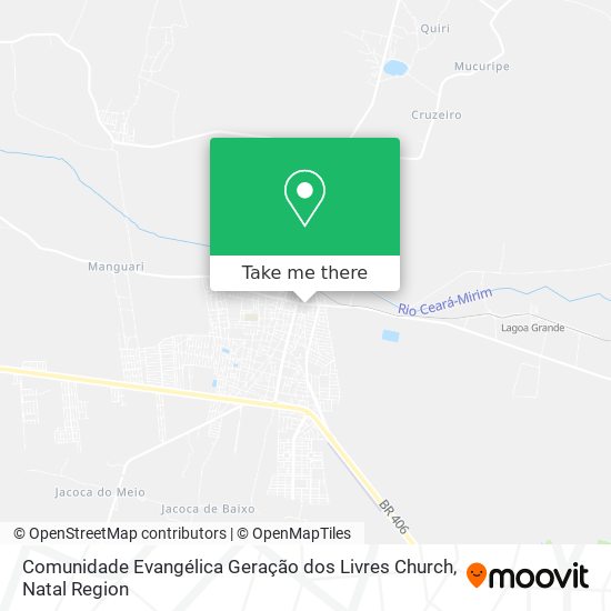 Comunidade Evangélica Geração dos Livres Church map
