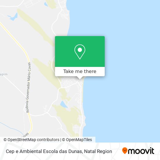 Cep e Ambiental Escola das Dunas map