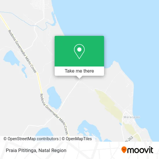 Praia Pititinga map