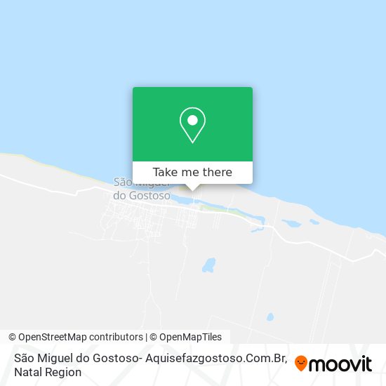 São Miguel do Gostoso- Aquisefazgostoso.Com.Br map