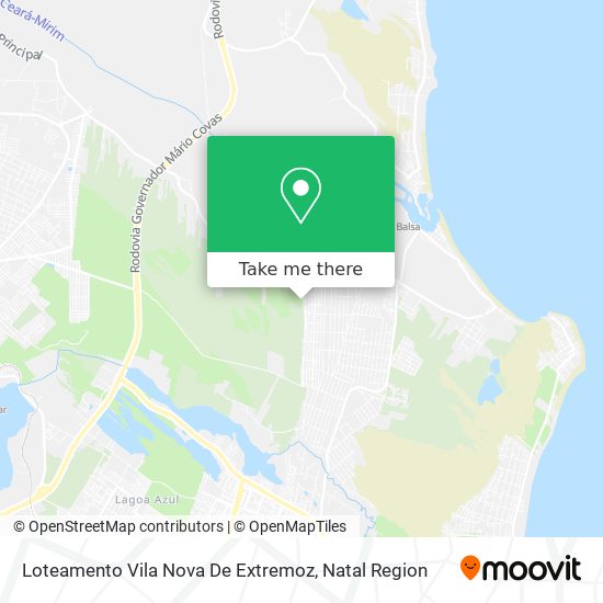 Loteamento Vila Nova De Extremoz map