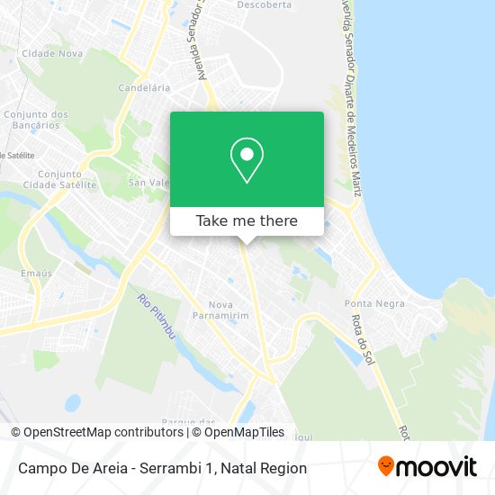 Campo De Areia - Serrambi 1 map