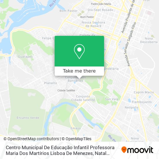 Mapa Centro Municipal De Educação Infantil Professora Maria Dos Martírios Lisboa De Menezes