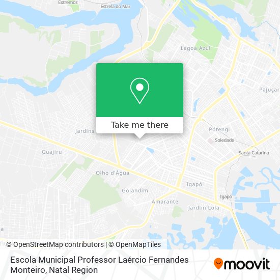 Mapa Escola Municipal Professor Laércio Fernandes Monteiro