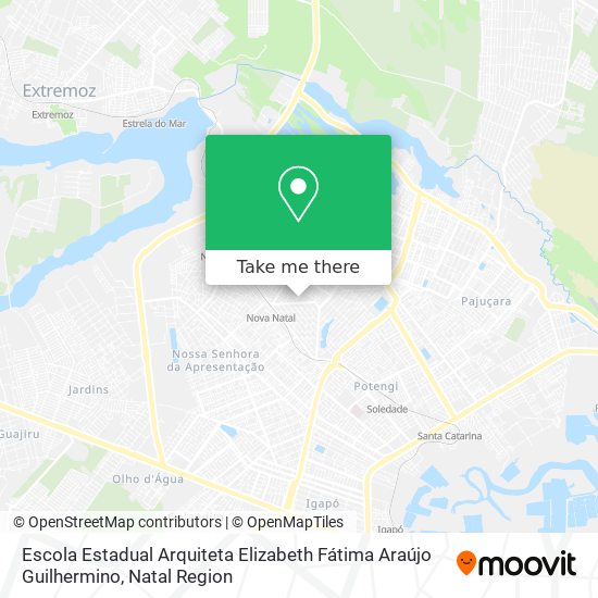 Escola Estadual Arquiteta Elizabeth Fátima Araújo Guilhermino map