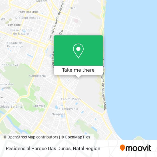 Residencial Parque Das Dunas map