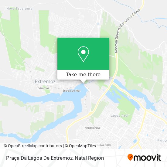 Mapa Praça Da Lagoa De Extremoz