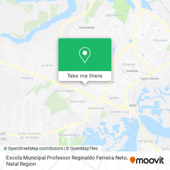 Mapa Escola Municipal Professor Reginaldo Ferreira Neto