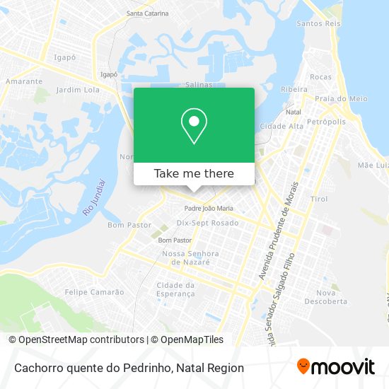 Mapa Cachorro quente do Pedrinho