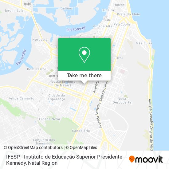 Mapa IFESP - Instituto de Educação Superior Presidente Kennedy