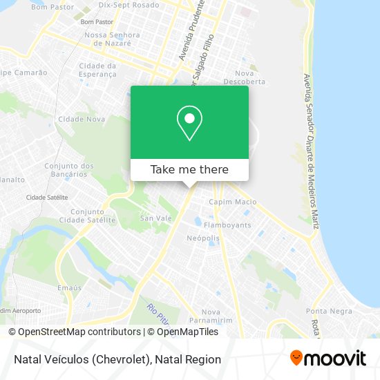 Natal Veículos (Chevrolet) map