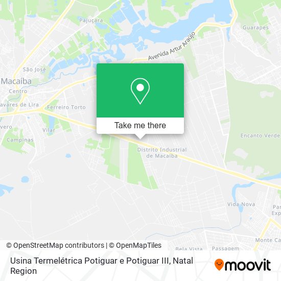 Usina Termelétrica Potiguar e Potiguar III map