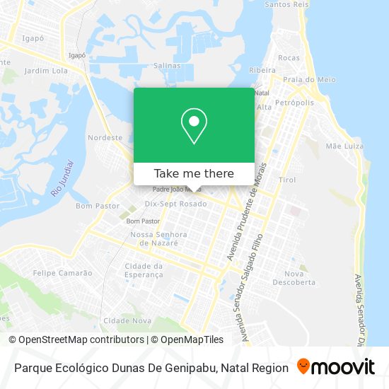 Parque Ecológico Dunas De Genipabu map