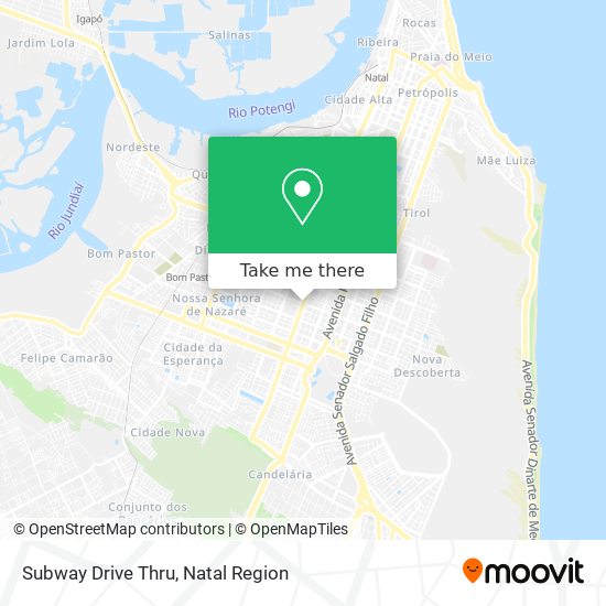 Subway Drive Thru map