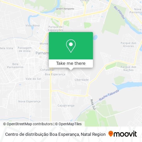 Centro de distribuição Boa Esperança map