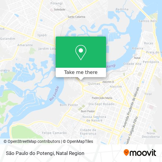 São Paulo do Potengi map