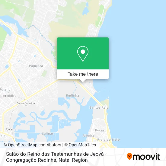 Salão do Reino das Testemunhas de Jeová - Congregação Redinha map