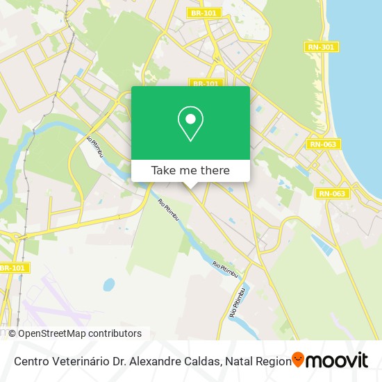 Mapa Centro Veterinário Dr. Alexandre Caldas