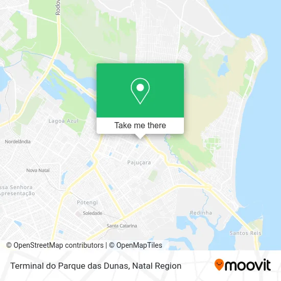 Terminal do Parque das Dunas map