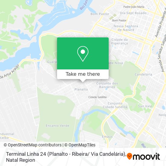 Terminal Linha 24 (Planalto - Ribeira/ Via Candelária) map