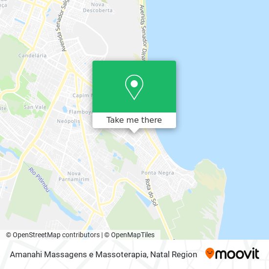 Amanahi Massagens e Massoterapia map
