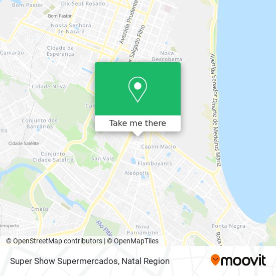 Super Show Supermercados map